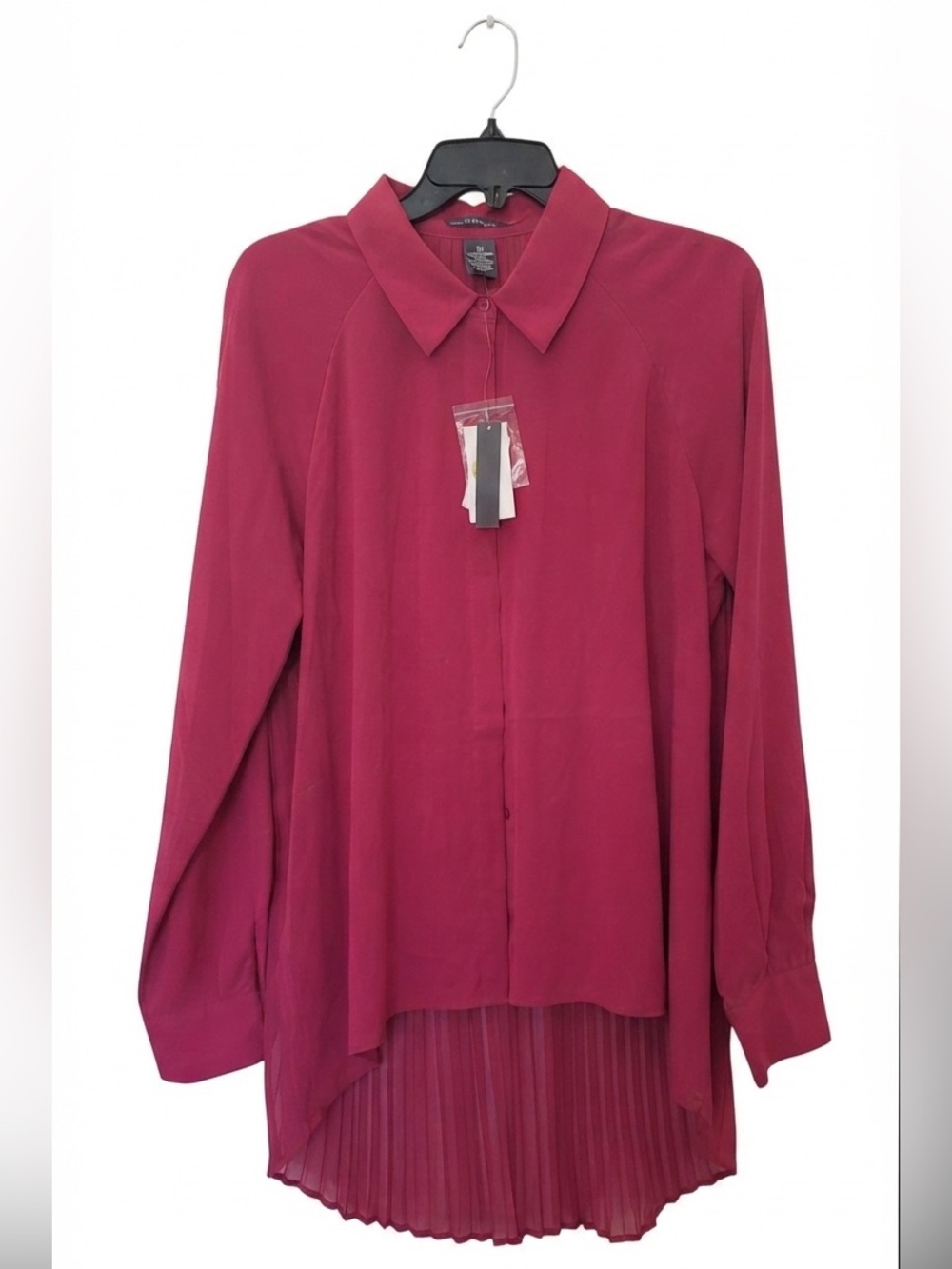 CHELSEA AND THEODORE HIGH/LOW BLOUSE